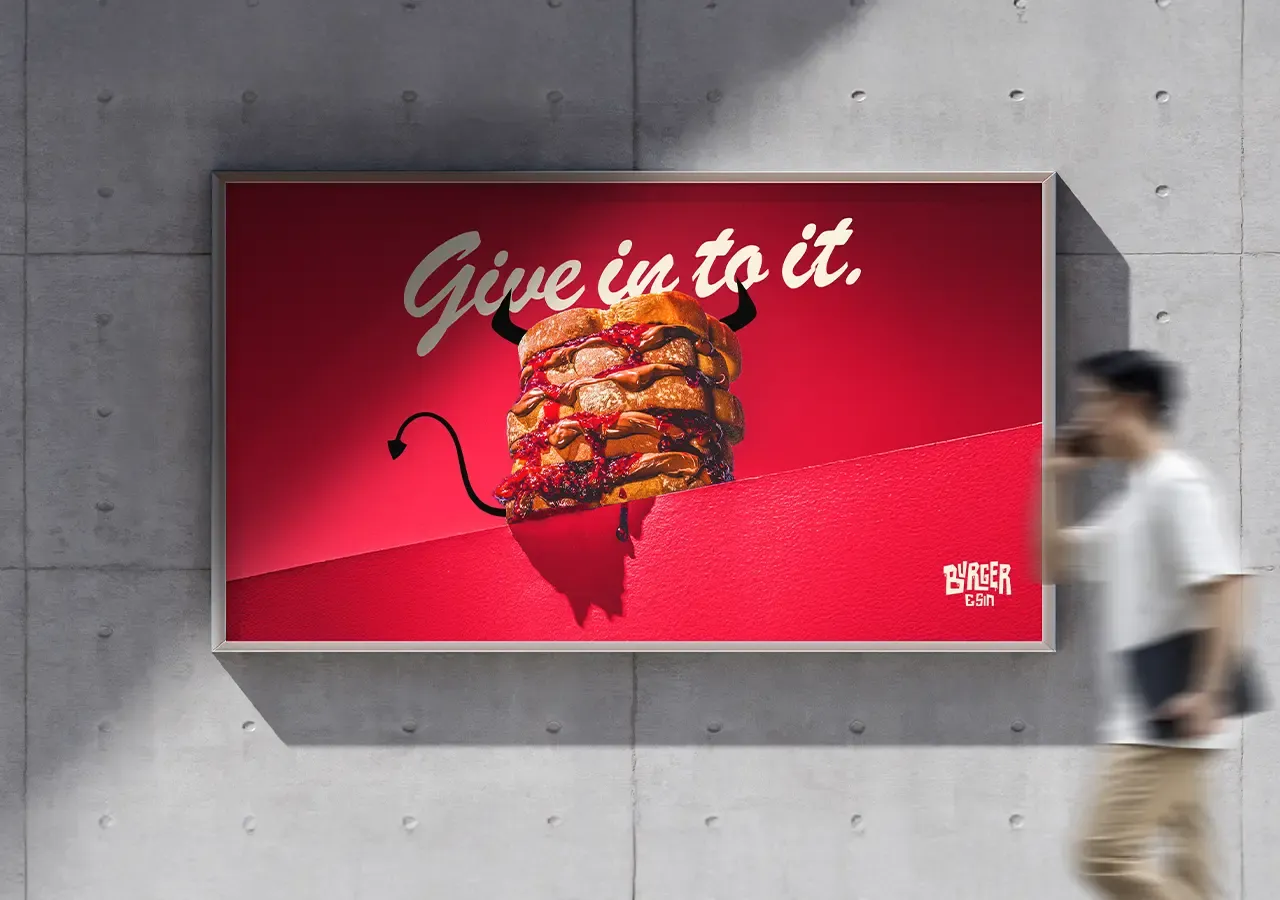 Burger & Sin case study challenge visual