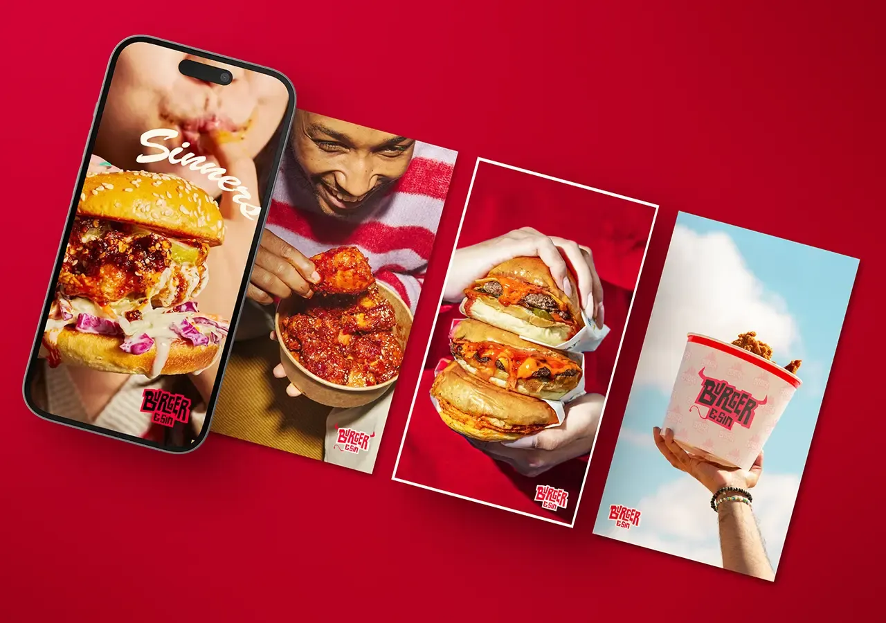 Burger & Sin case study approach visual