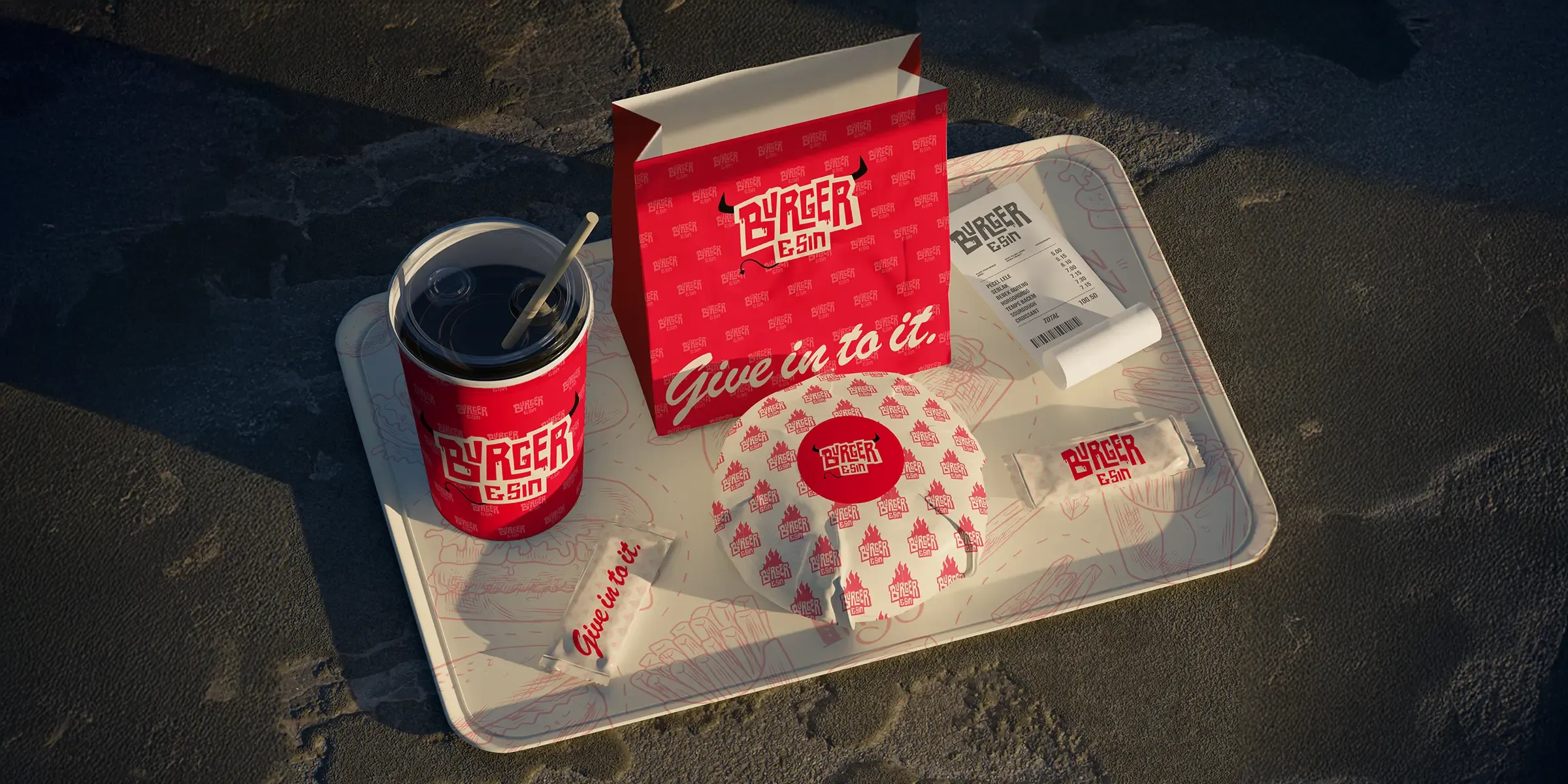 Burger & Sin case study visual for Brand Position