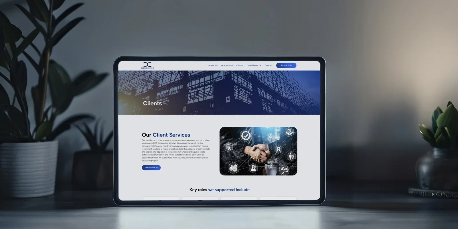DCS Engineering case study visual for Website Design & Development