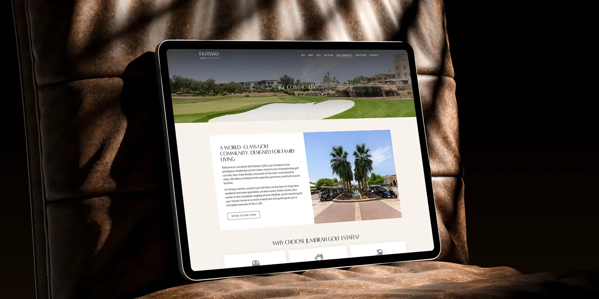 Fairway Homes case study approach visual