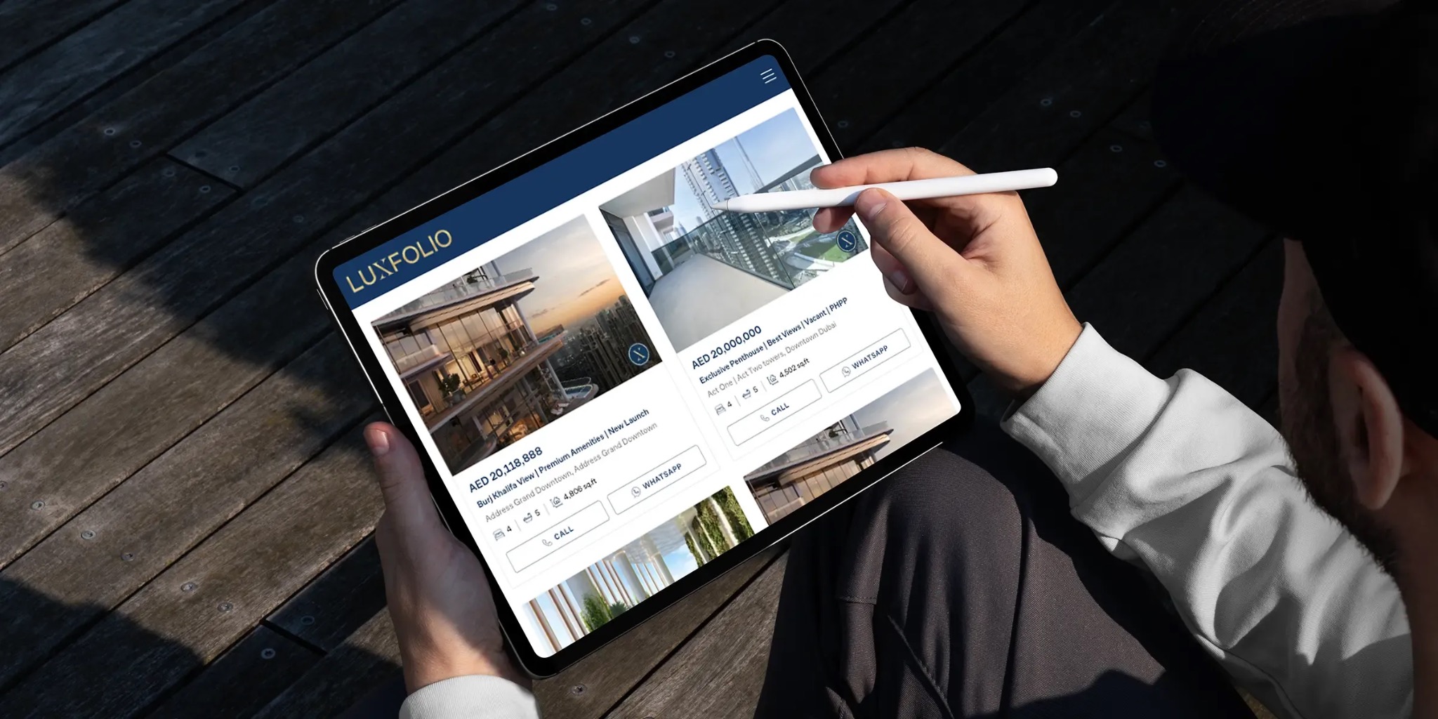Luxfolio Real Estate case study approach visual