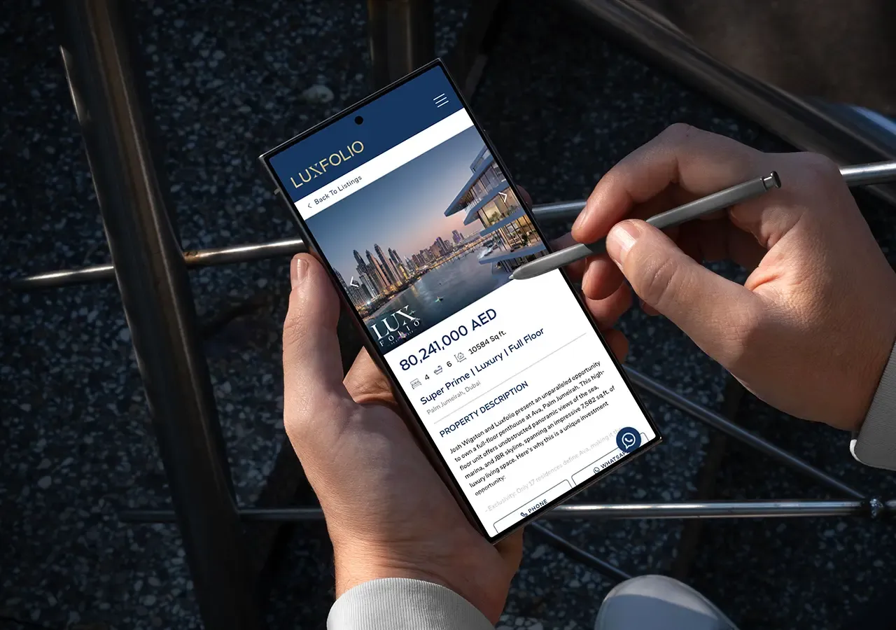 Luxfolio Real Estate case study visual for Brand Identity