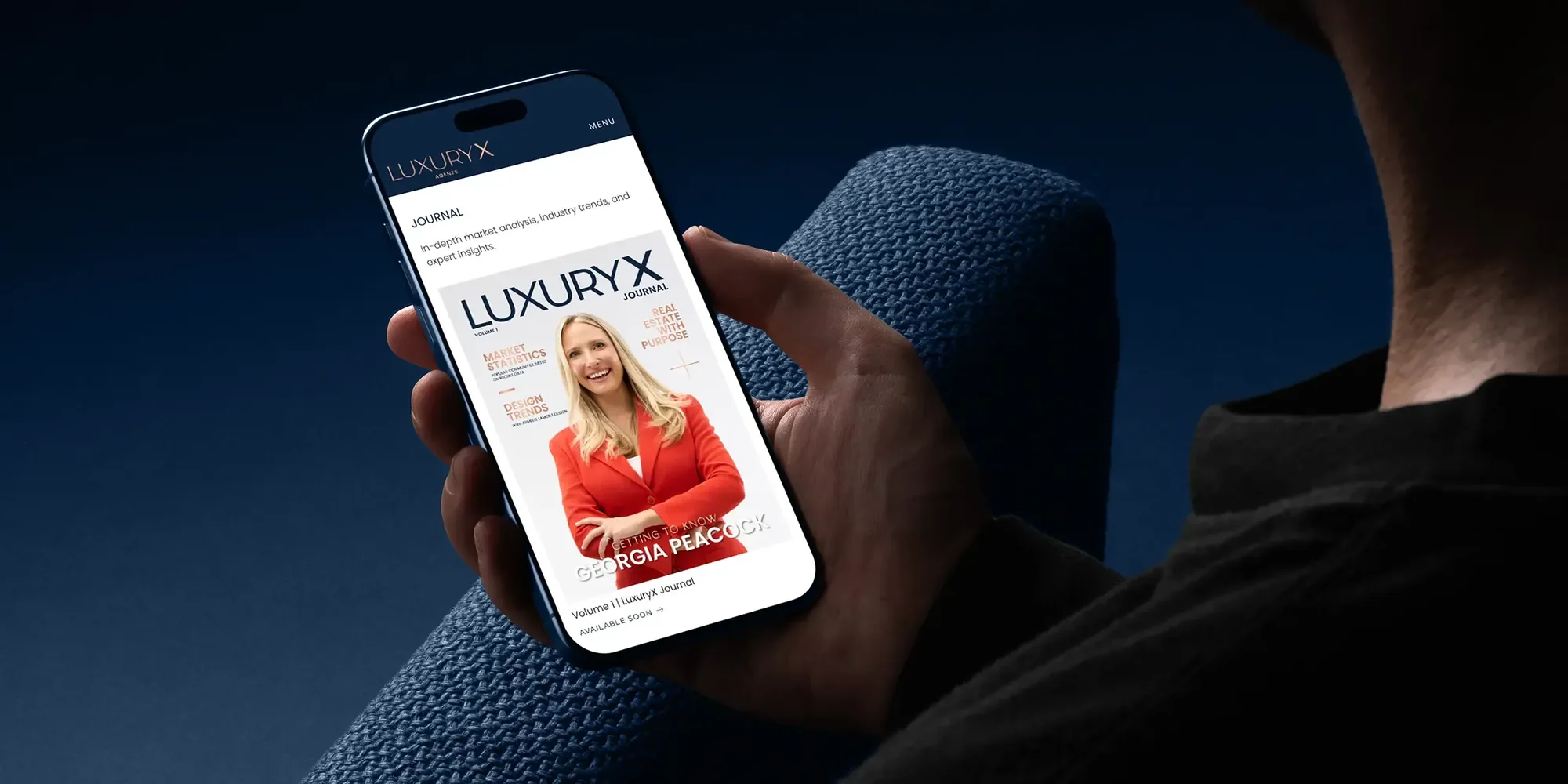 LuxuryX case study visual for Website Design & Development