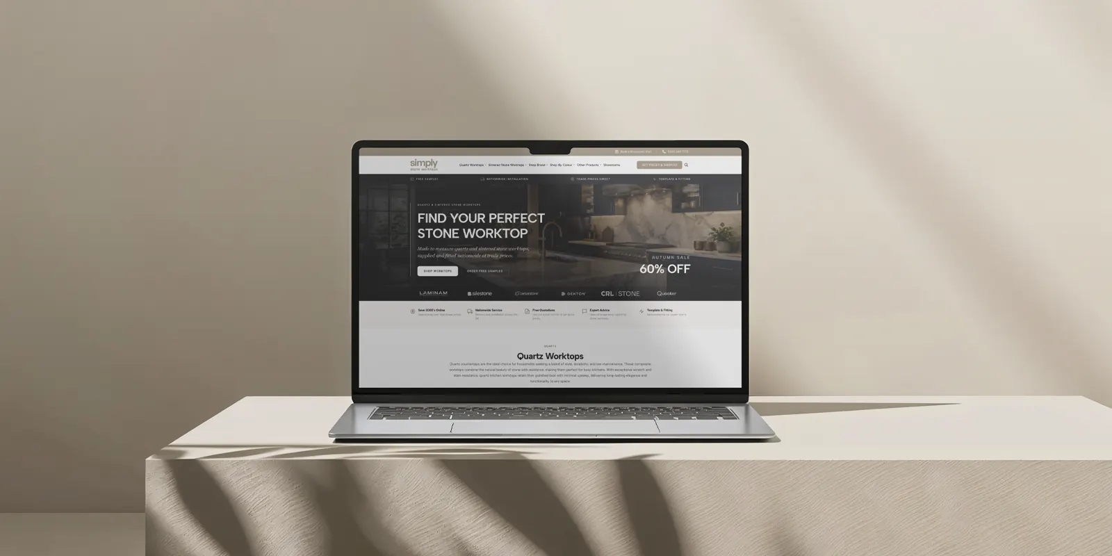 Simply Stone Worktops case study challenge visual