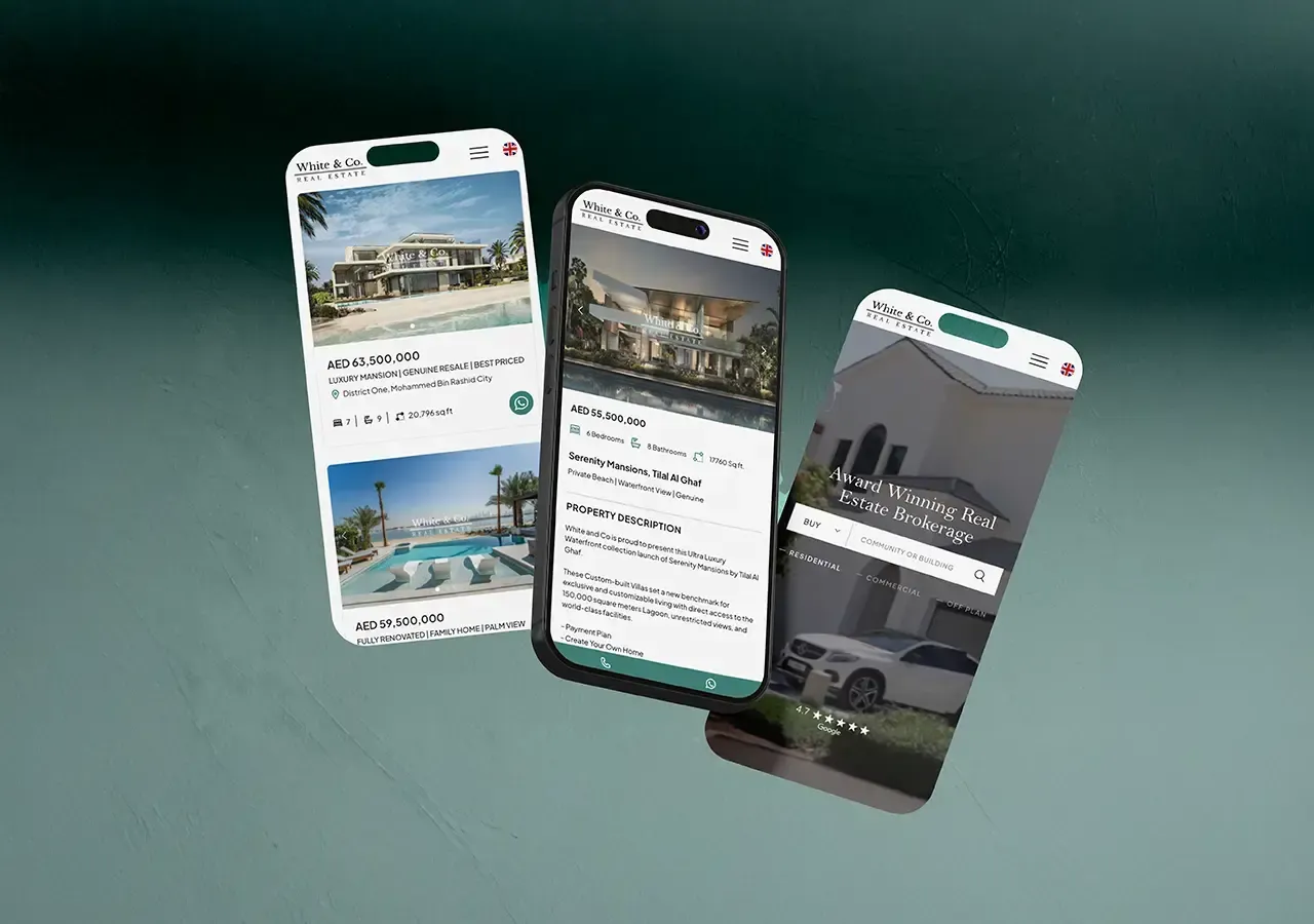 White & Co case study visual for Website Design & Development